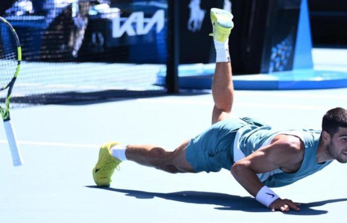 La passe écrasée de Carlos Alcaraz à l’Open d’Australie