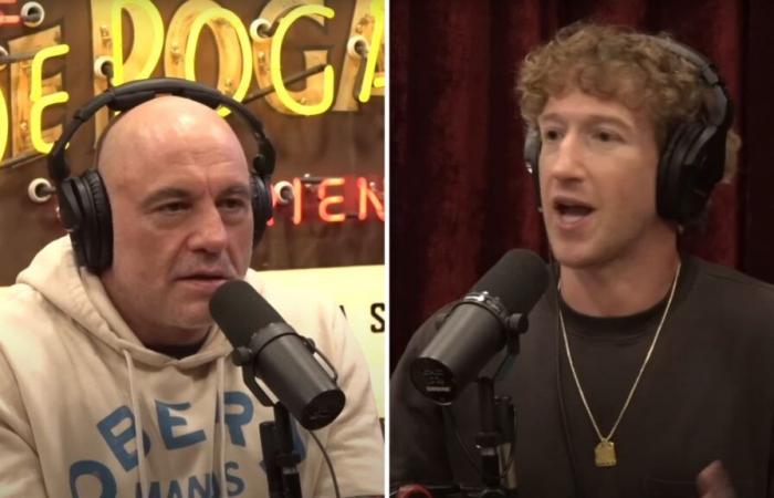 Mark Zuckerberg persiste et signe avec Joe Rogan