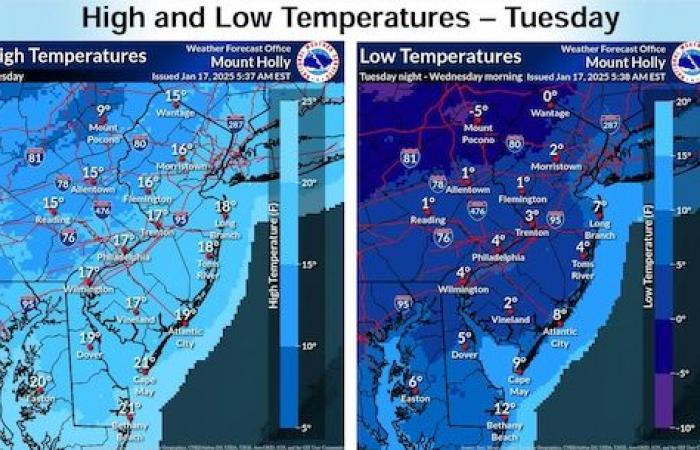 Jusqu’à 6 pouces de neige prévus pour la tempête hivernale du week-end