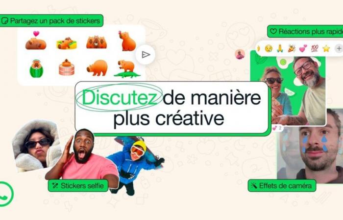 WhatsApp innove avec des autocollants et des filtres en 2025