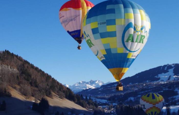 Inhabituel. Ils rejoignent le Mont-Blanc jusqu’aux Hautes-Alpes en montgolfière