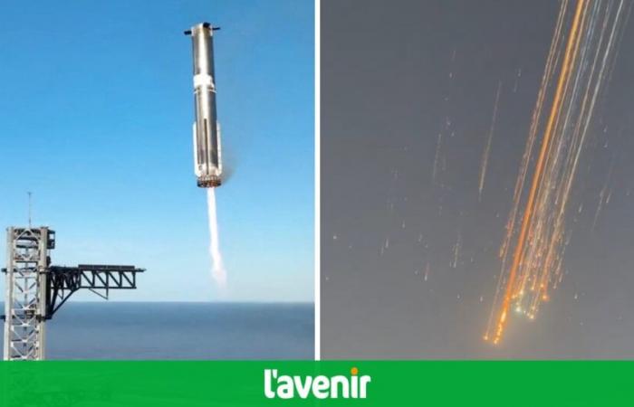 SpaceX rattrape le 1er étage de sa mégafusée Starship, le second explose et propose des images spectaculaires (vidéos)