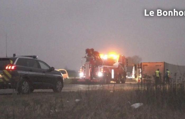 Dans l’Oise, un camion s’immobilise sur la RN 31 près de Beauvais