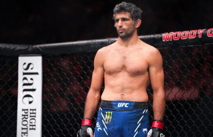 Beneil Dariush réagit après avoir perdu le combat de Renato Moicano à l’UFC 311