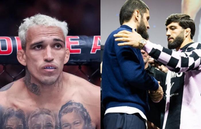 Charles Oliveira prêt à défier le vainqueur du combat Islam Makhachev contre Arman Tsarukyan