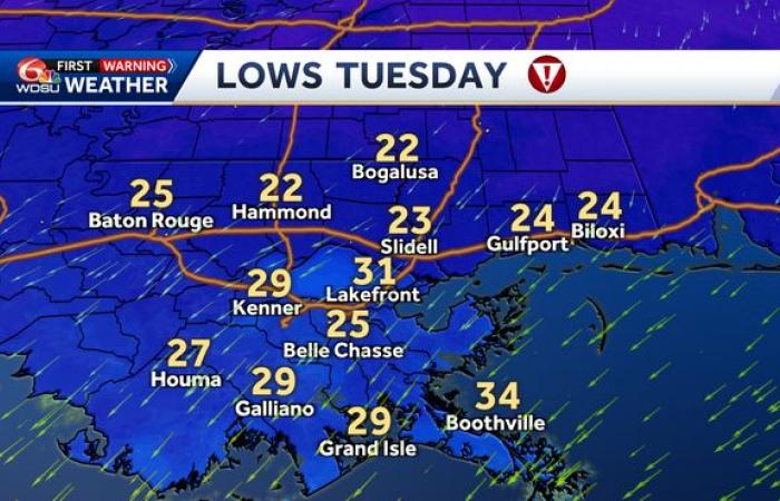 va-t-il neiger à la Nouvelle-Orléans à quel point fera-t-il froid glace mélangée hivernale