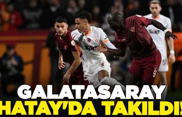 Galatasaray s’est retrouvé coincé avec Hatayspor en Super League – Sports