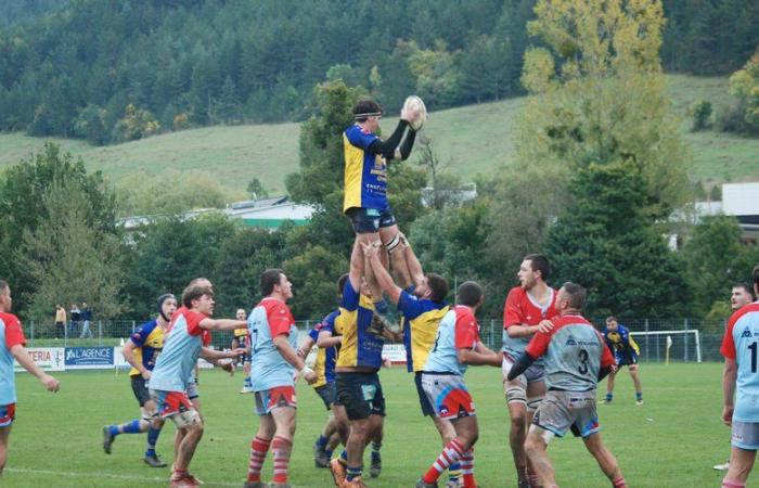 reprise des matchs pour les seniors du Rugby Club Mende Lozère face aux premiers du championnat