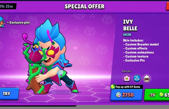 Skin Brawl Stars Ivy Belle : coût, design et plus