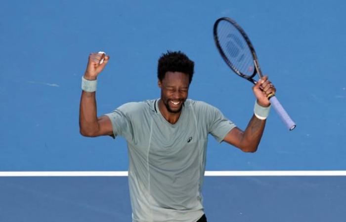 Gaël Monfils, qualifié en 8es de l’Open d’Australie à 38 ans