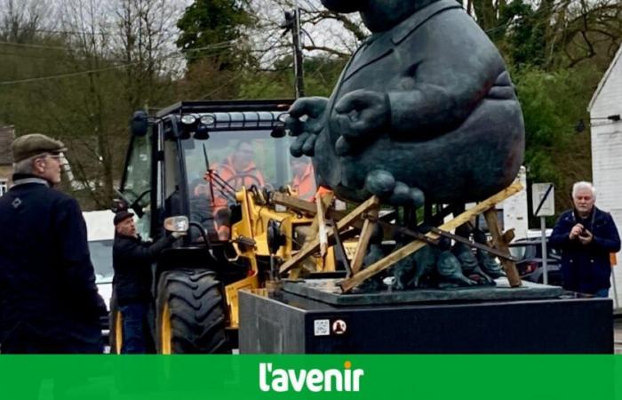 À qui succédera la statue monumentale du Chat au centre de Lasne ?