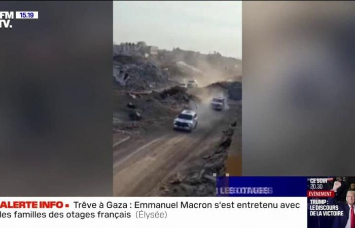 trois 4×4 de la Croix-Rouge sont entrés dans la bande de Gaza pour récupérer les premiers otages