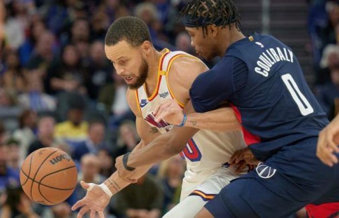 Les Warriors battent les Wizards mais Stephen Curry se blesse