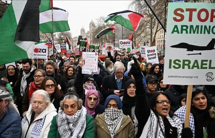 Plusieurs arrestations après des heurts avec la police lors d’un rassemblement pro-palestinien