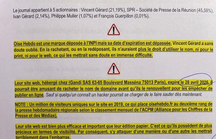 La note secrète du cabinet noir du président du conseil départemental pour couler l’Oise Hebdo