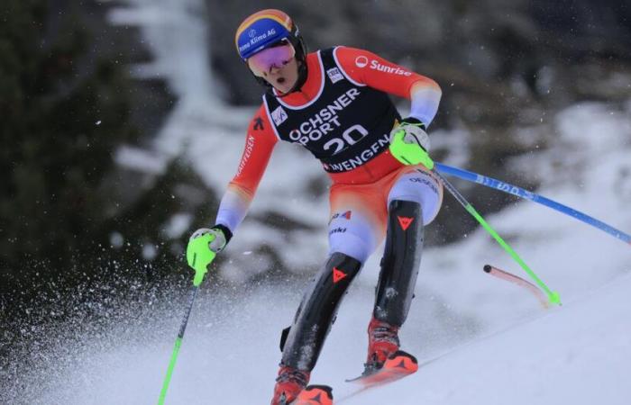 Tanguy Nef et Daniel Yule dans le mix avant le 2ème tour. Les Norvégiens McGrath et Kristoffersen aux commandes