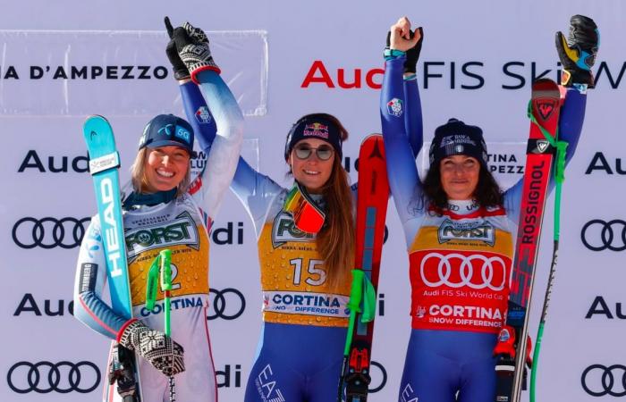 Sofia Goggia remporte la Coupe du monde de descente FIS à Cortina d’Ampezzo, en Italie, tandis que l’équipe américaine affiche de bons résultats