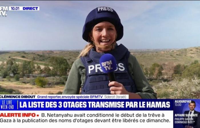 la liste des trois otages a été transmise par le Hamas