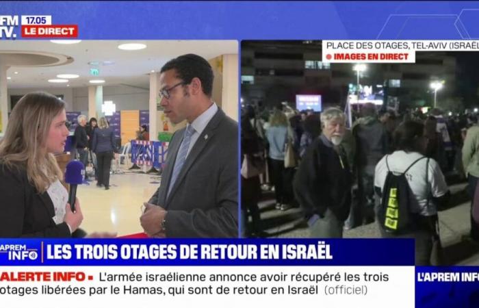 Otages libérés : « La priorité absolue est leur protection et leurs soins médicaux », assure Shimon Mercer-Wood (porte-parole du ministère israélien des Affaires étrangères) – BFMTV