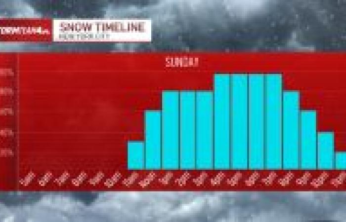 La tempête de neige de dimanche pourrait déverser un demi-pied dans les trois États – NBC New York