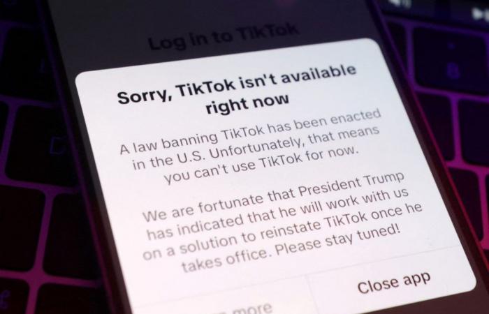 TikTok dit qu’il rétablit le service pour les utilisateurs américains sur la base de la promesse de Trump après la disparition de l’application