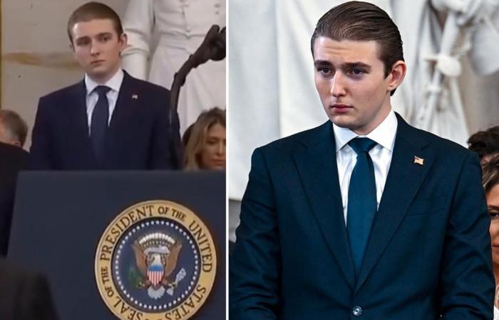 Pourquoi la position de Barron Trump lors de l’investiture de son père a fait vibrer Internet