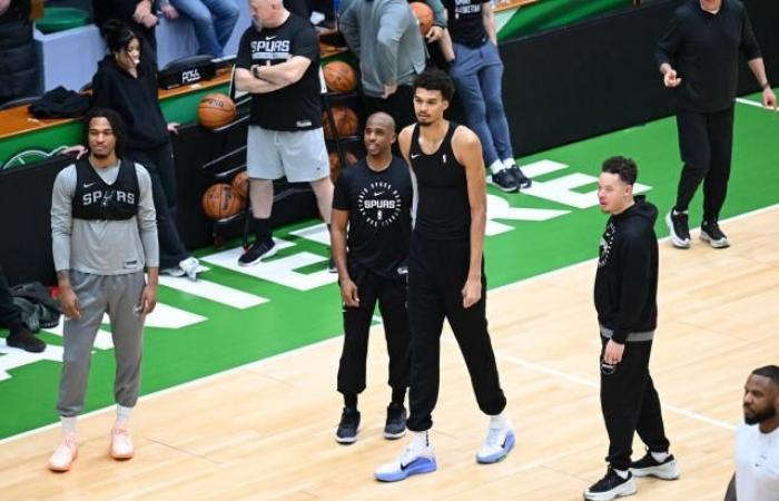 Premier entraînement à Paris pour Victor Wembanyama et les San Antonio Spurs