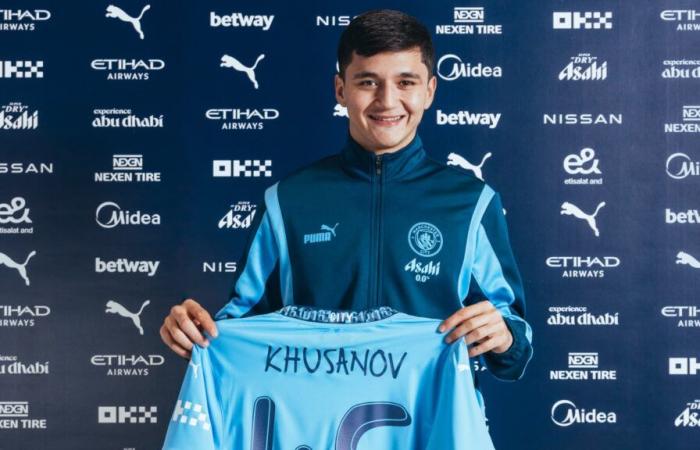 Lens officialise la vente record de Khusanov à Manchester City