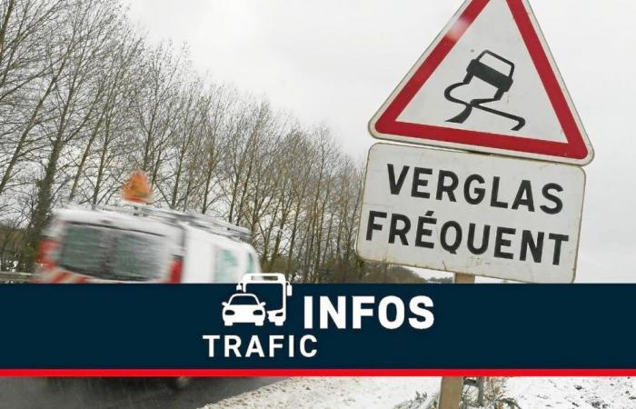 les routes sont très glissantes ce lundi matin