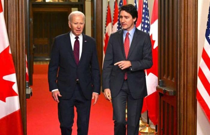 Justin Trudeau remercie Joe Biden à la veille de l’investiture de Donald Trump