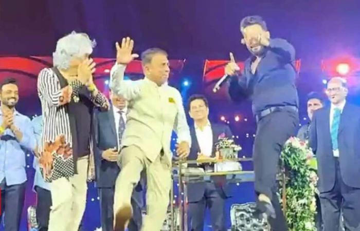 Regardez : le concert de danse impromptu de Sunil Gavaskar lors des grandes célébrations du stade Wankhede