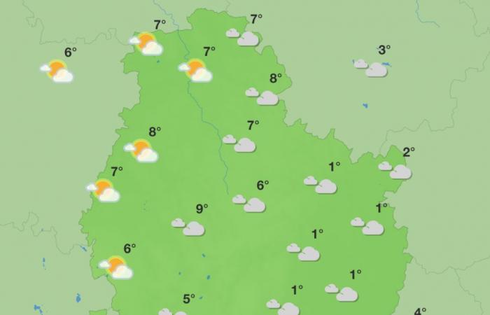 Météo en Côte-d’Or – Une semaine humide et douce à venir