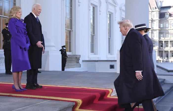 Le couple Biden accueille le couple Trump à la Maison Blanche