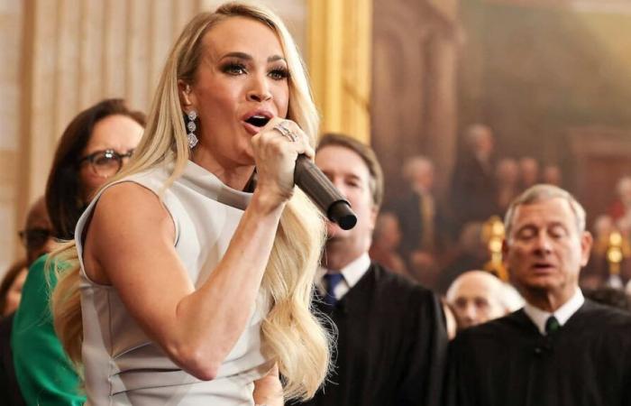 “Aidez-moi”: Carrie Underwood obligée de chanter a cappella pour Donald Trump