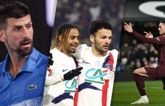 Suite de l’Open d’Australie, le PSG et City prêts pour leur duel… L’actu sportive du week-end