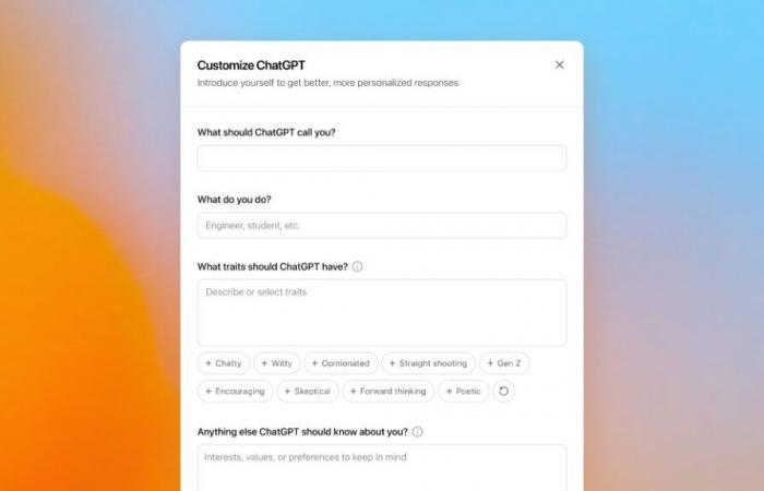 OpenAI lance des instructions personnalisées pour ChatGPT !