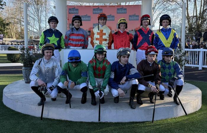 Dominique Bressou, au bord des larmes après la victoire de Gage de Réussite dans le Grand Prix de Pau