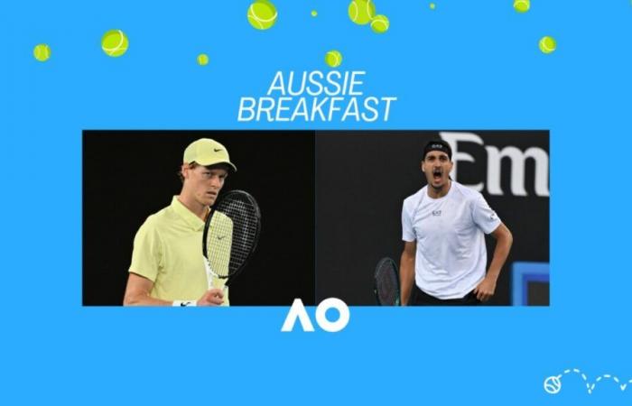 Petit-déjeuner australien, ép. 7 : Magnifiques Jannik et Lorenzo. Le derby en demi-finale peut faire rêver