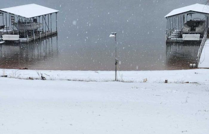 Totaux de neige attendus pour la Caroline du Sud