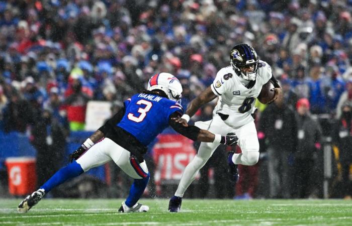 Éliminatoires de la NFL | Josh Allen marque deux touchés et les Bills battent les Ravens 27-25