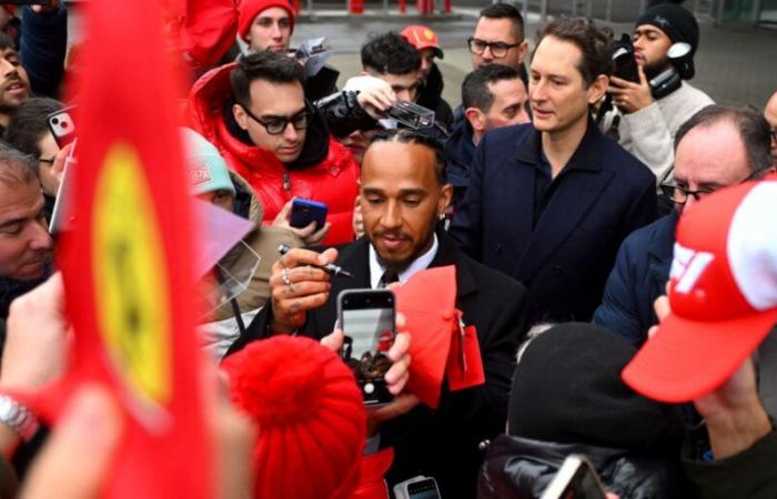 Les premiers pas de Lewis Hamilton chez Ferrari