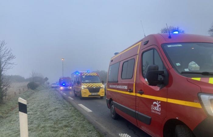 Côtes-d’Armor. Accident de voiture sur la route entre Guingamp et Lannion : deux femmes blessées