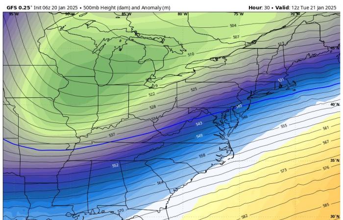 Météo du 20 janvier : avis de temps froid et tempête de neige sur la côte du Golfe