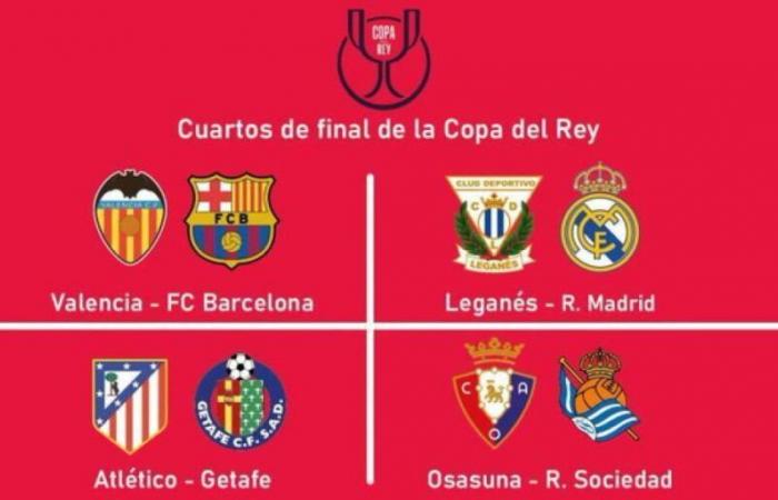 Voilà à quoi ressemblent les quarts de finale de la Copa del Rey : des matchs très morbides