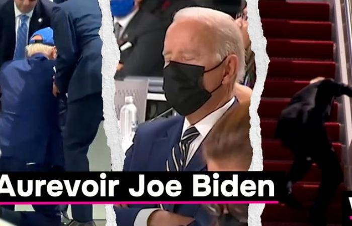 Joe Biden s’en va, sans trébucher cette fois