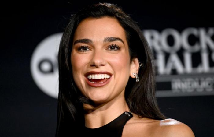 Dua Lipa (29 ans) exhibe sa poitrine sous un débardeur blanc avec un message choc