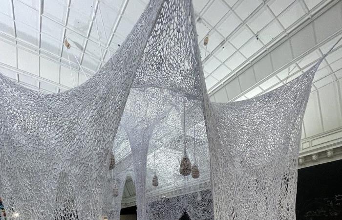 Le serpent géant d’Ernesto Neto envoûte Le Bon Marché