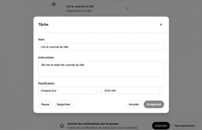 Comment automatiser vos routines avec Task dans ChatGPT