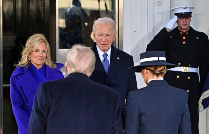 Les Trump sont à la Maison Blanche pour prendre le thé avec les Biden