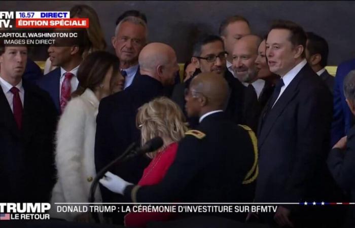 Elon Musk, Mark Zuckerberg et le reste du nouveau gouvernement américain sont arrivés au Capitole de Washington